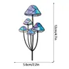 JSTY536 Decoração de Plantação de Cogumelos Transfronteiriça Estaca de Ferro para Jardim Pátio Gramado Decoração de Metal