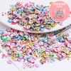 Cuentas de azúcar mixtas cuentas de colores fruta corazón arcilla blanda diy pegamento de crema goo tarjeta material accesorios para el cabello hechos a mano