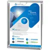 Caixa de exibição de fotos com slot para cartão acrílico A4 de camada dupla, plexiglass transparente, placa acrílica personalizada