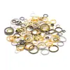 Anel de Abertura Tang Acessórios DIY Ouro Rosa Prata Anel Único Anel Aberto Pulseira de Miçangas Perler Anel Único de Conexão Enfeites Materiais Artesanais