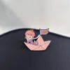 Serie del Principito de Anime de Dibujos Animados Insignia Metálica Periférica Decoración de Rosa Insignia de Cuento de Hadas del Universo Decoración de Moda