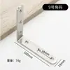 Soporte de Ángulo de Acero Inoxidable de 90 Grados Recto Fijador Triángulo Engrosado Hierro Forma de L t Conector para Muebles Gabinete Soporte de Ángulo para Partición