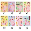 Pegatinas de Cambio de Rostro de Tritón Transfronterizas, Pegatinas Impermeables de Animales Rosas Lindas, Personalización de Pegatinas para Manualidades Creativas DIY para Niños