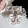 Cuerda para el cabello con flores de encaje, cuerda para la cabeza con forma de anillo de intestino para niña, cuerda para el cabello con cola de caballo francesa, cuerda para el cabello con cabeza de bola, tendón de goma, accesorios para el cabello