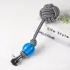 Juguete de Cuerda con Nudo para Perro Transfronterizo Resistente a la Mordida Limpieza Dental Bola Trenzada Pequeña y Mediana para Perro Juego de Juguetes de Cuerda con Nudo para Mascota