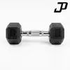 Venda Direta de Fábrica Halteres Hexagonais de Ferro Fundido Revestidos de Borracha Peso Fixo Levantamento de Peso Fitness Uso Comercial Doméstico Halteres Sólidos para Treino de Braço Masculino