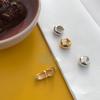 Pendientes de Aro Mini de Diseño de Nicho de Gama Alta con Nudo Retorcido Tachonados de Diamantes, Pendientes de Lujo Perezoso Estilo Francés de Venta Caliente Transfronteriza, Versátiles