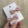 Nan Dou Coreano Lindo Dulce Rojo Blanco Par Rosa Blanco Par Lazo Par Horquilla Pequeña Clip Flequillo Accesorios