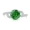 Anillo de Brazo Retorcido con Piedra Preciosa Corte Rosa de Venta Caliente en Douyin para Mujeres Anillo de Dedo con Diamante de Alto Carbono Super Brillante Chapado en Oro Real Transmisión en Vivo Dropshipping