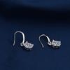 Deseo Amazon nuevos aretes clásicos de gancho para la oreja de cuatro garras, banquete de boda, de alta calidad, aretes accesorios versátiles para niñas