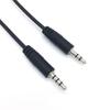 Cable de Audio Auxiliar de 3 Secciones Cable de Audio Macho a Macho de 3.5mm Cable de Conexión para Coche Auxiliar Audio Teléfono Auriculares Cable de Grabación