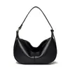 Bolsa Feminina 2026 Outono Nova Retrô Bolsa de Axila Alta Aparência Moda Bolsa Bolinho Textura Simples Bolsa de Ombro Único Transversal