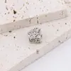 2025 Nuevo Moda de Goteo de Aceite Retro Forma de Corazón Agujero Grande Separado Cuentas Sueltas Pulsera de Cuentas Accesorios de Joyería DIY