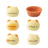 Gato de Biscoito Fofo Peças Fofas Brinquedo de Comida Decoração DIY Acessórios para Pendurar Carro Mesa Grampo de Cabelo Corda Pequenos Enfeites