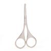 Recortador de pelo de nariz para hombre, cabeza redonda de acero inoxidable, afeitado, artefacto de limpieza de fosas nasales, tijeras pequeñas manuales, unisex