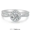 Anillo de Zirconia Imitación Moissanita Ocho Corazones y Ocho Flechas para Mujeres y Hombres Anillo de Boda de Seis Garras Transfronterizo Douyin Kuaishou Celebridad de Internet Transmisión en Vivo Venta al por Mayor
