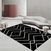 Alfombra geométrica simple para sala de estar, sofá, mesa de centro, tapete de oficina, tapete de guardarropa, manta de noche