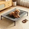 Cama de Acampamento de Verão para Pet, Cama Elevada Respirável para Cachorro, Adequada para Todas as Estações, para Cães de Porte Pequeno e Médio, Cama Respirável Lavável para Cachorro