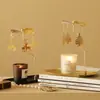 Porta-Velas Giratório, Vela Perfumada, Lanterna Giratória Romântica, Moinho de Vento Estilo Europeu Ornamento Criativo, Presente de Aniversário e Casamento