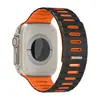 Correa de Silicona Magnética Bicolor Rayada Compatible con Apple Watch Series 10 11 S12 iWatch Ultra Correa de Muñeca