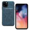 Aplicable a iPhone11, carcasa de teléfono móvil con tarjetero de piel de vaca de imitación esmerilada retro, carcasa protectora Apple 11 Pro Max