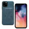 Porta-Cartões Vintage Fosco Imitação de Couro de Vaca para Capa de Celular iPhone 12 para iPhone 12 Pro Max Capa Protetora