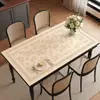 Mantel de mesa estilo francés, lavable, impermeable, a prueba de aceite, mantel de PVC, nuevo modelo 2026, lujo ligero, tacto de alta gama, mantel para mesa de sala