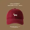 Tío Hu chi gorra de béisbol de alta calidad linda gorra bordada de cachorro de dibujos animados sombrero de otoño e invierno para hombre y mujer todo a juego moda