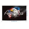 Bandera Americana Transfronteriza del 250 Aniversario Decoración del Día de la Independencia Ventilador Exterior en Forma de Bandera Banderín Tela de Fondo Bandera de Jardín