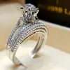 Via joias transfronteiriças desejo melhor venda conjunto de anéis para casais joias europeias e americanas anel de noivado feminino atacado direto