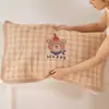Funda de almohada de algodón puro, Par de algodón, Funda de almohada de gasa de dibujos animados, Antideslizante, Anticaída, Funda de almohada para el hogar, Paquete individual
