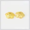 Al por mayor aleación chapado en oro hueco soporte para flores hecho a mano material con cuentas soporte para cuentas tapa de flor accesorios para joyería diy cuentas sueltas