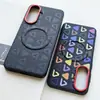 Adecuado para funda de teléfono móvil Samsung A57, Tendencia de celebridad de Internet A37 Piel Lisa Succión Magnética Letra Personalizada Galaxia A57 Patrón de Diamantes