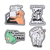 Broche Personalizado Nuevo Perro Cabra Transfronterizo Dibujo Animado Creativo Rana Dinosaurio Animal Accesorios Metálicos Insignia Venta al por Mayor