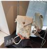 Bolso de Lona Bordado Transfronterizo para Mujer Verano 2025 Nueva Moda Nicho Bolso Cruzado Versión Coreana Estilo Popular de Celebridad de Internet Bolso para Teléfono Móvil