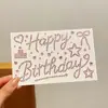 Adesivos criativos de letras vazadas com strass, adesivos decorativos de coração e estrela para o rosto, adesivos de strass para maquiagem de aniversário