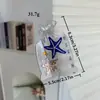 Serie Vida Marina Clip de Acetato Estrella de Mar Cangrejo Tiburón Pasador para el Cabello Pinza Tiburón para el Cabello Nuevos Accesorios para el Cabello para Mujeres