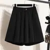 Plus size Verão das Mulheres Novo Estilo Gordinha Estilo Ocidental Estilo Carne Cobrindo Calças de Emagrecimento Cintura Alta Pernas Largas Solto Desgaste Externo Terno Shorts