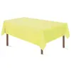 Mantel Rectangular Desechable para Fiesta Liso de Plástico Mantel de Tela Mantel de Color Sólido para Mesa de Postres de Cumpleaños Mantel Impermeable y a Prueba de Aceite