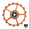 Rueda Guía de Cambio Trasero para Bicicleta de Carretera Bicicleta 11T-17T Aleación de Aluminio Cambiador Bicicleta de Montaña Rodamiento Cerámico Engranaje