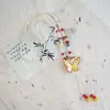 Collar Largo de Cuerda Trenzada con Cuentas de Cerámica Bohemia Coloridas y Estrella de Mar para Mujer, Estilo Étnico Retro