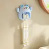 Portacepillos de dientes Oso para Baño Inodoro Estante para Cepillos de Dientes Montado en Pared sin Perforaciones Lavabo Estante para Cepillos de Dientes Eléctricos