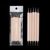 Set de 3 Piezas de Bolígrafos de Madera para Hendiduras Transfronterizo, Set de Bolígrafos de Doble Punta para Quilling y Punteado, Herramientas para Arcilla de Cerámica, Bolígrafo de Madera para Hendiduras