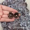 Mancha de 3 cm de nueve esquinas con taladro cinta de poliéster flor pequeña cosida a mano tocado diy accesorios de ropa juguete flor de tela hecha a mano