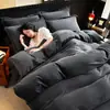 Juego de Cama de Cuatro Piezas de Terciopelo de Leche, Cómodo para Dormir sin Ropa, Franela Cálida y Amigable con la Piel, Terciopelo de Leche Engrosado para Otoño e Invierno