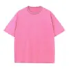 Fábrica de origen inyección digital directa una marca de moda personalizada lavado vintage vintage para mapear la producción de camiseta de algodón de manga corta