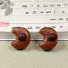 Acessórios de Madeira de Pessegueiro Antiga Grão de Café Estrela Lua Pingente DIY Feito à Mão Desenho Animado Fofo Pingente Acessórios para Pulseira Chave