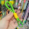 Cordón para teléfono móvil de color contrastante con hebilla de montañismo, cuerda corta para muñeca tejida, portátil, de seguridad, anti-pérdida, cordón para bolsa.