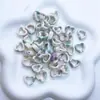Contas de cerâmica vidrada em formato de coração contas soltas para colar pulseira pingente joias tecidas à mão acessórios diy