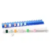 Organizador de fichas de mahjong de acrílico de alta transparencia de color con fijación magnética, empujadores independientes, ranuras en forma de ola y regla empujadora de fichas de mahjong